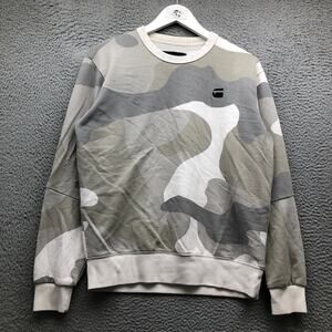 G-Star Raw ODC Stalt DC R SW L/S Sweatshirt Small Camouflage Green Gray Tan